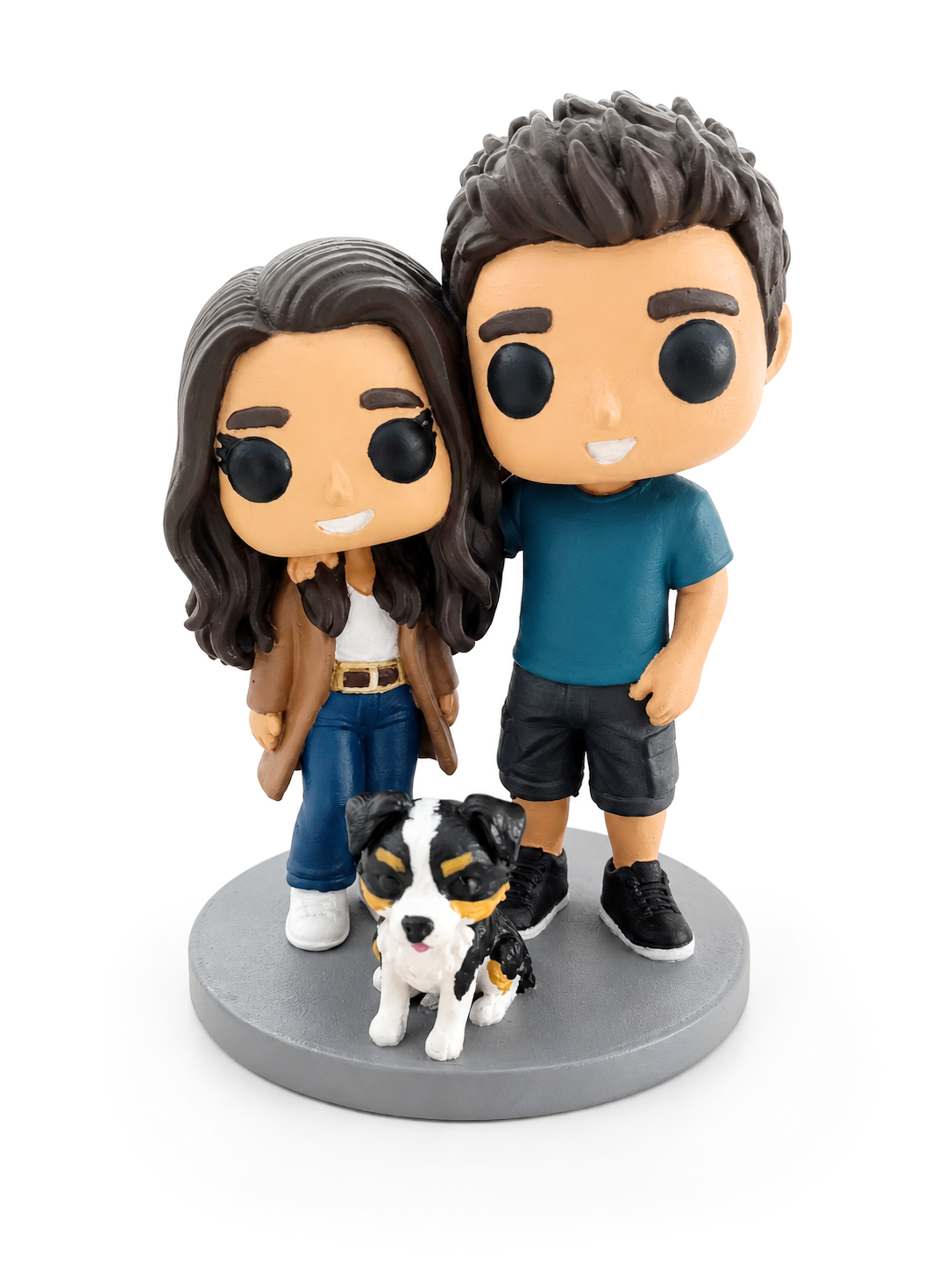 Pareja con perro