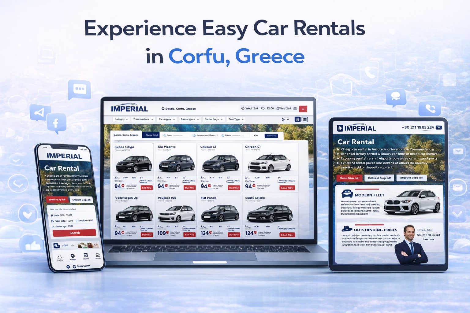 Imperial Car Rental - Premium Fleet Website