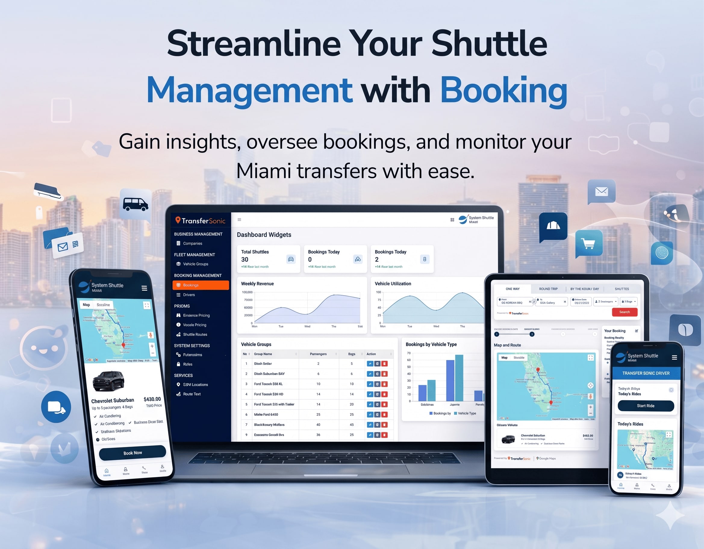 SystemShuttle - Transfer & Fleet Management
