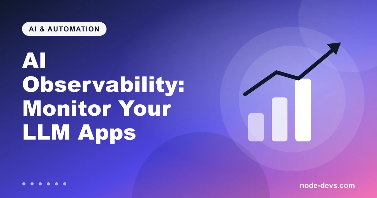 AI observability dashboard concept - monitoring LLM application quality and cost