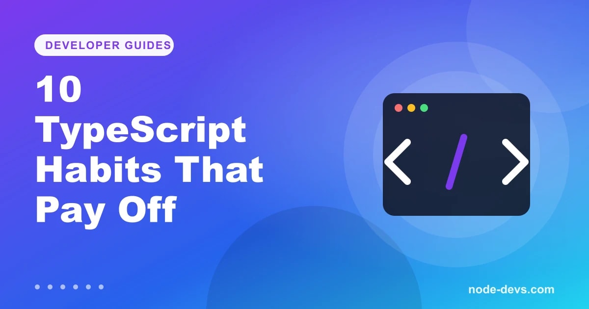 TypeScript best practices - code window with brackets