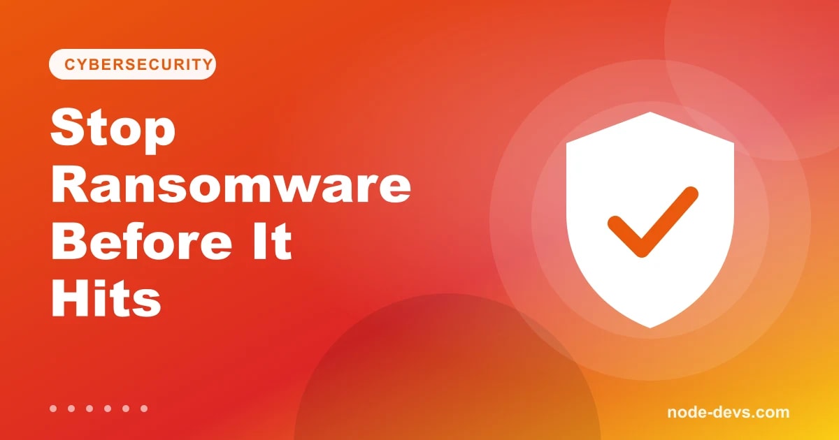 Ransomware protection for small business - shield with checkmark