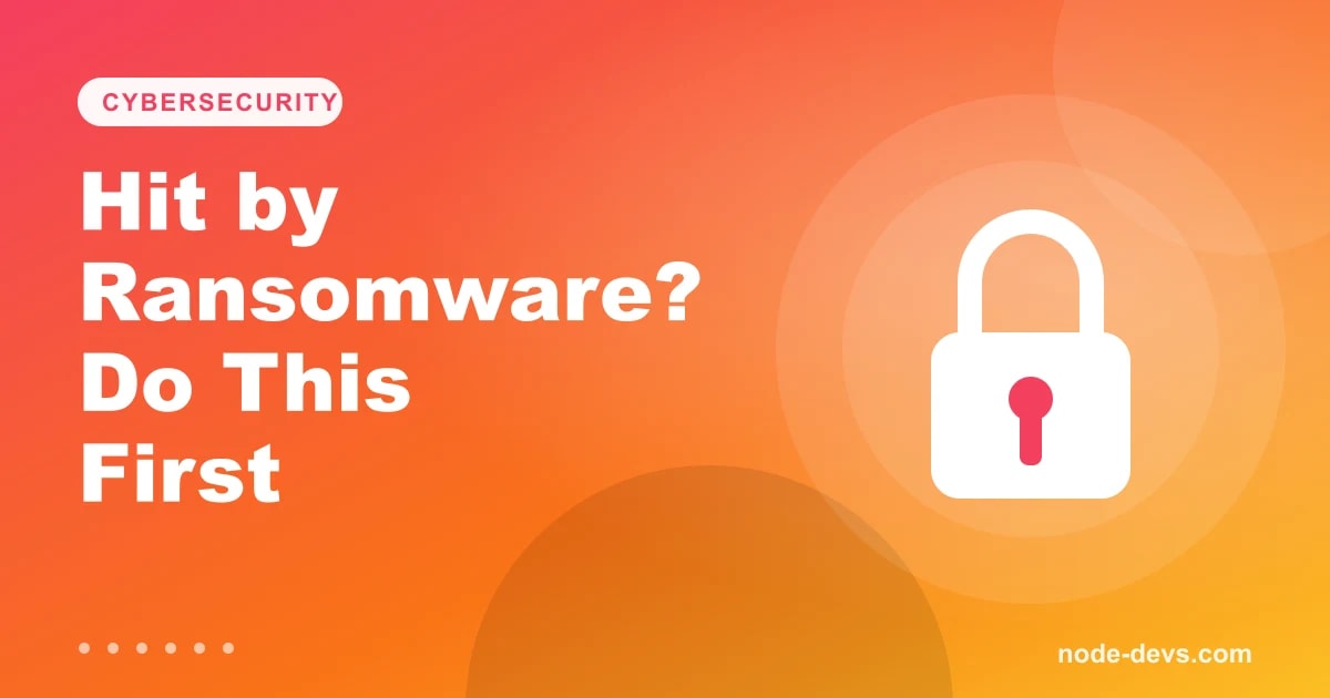 What to do after a ransomware attack - padlock illustration