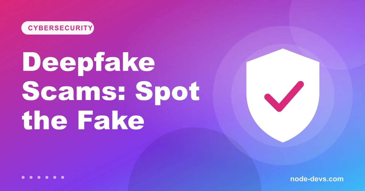 Deepfake scams - security shield with checkmark