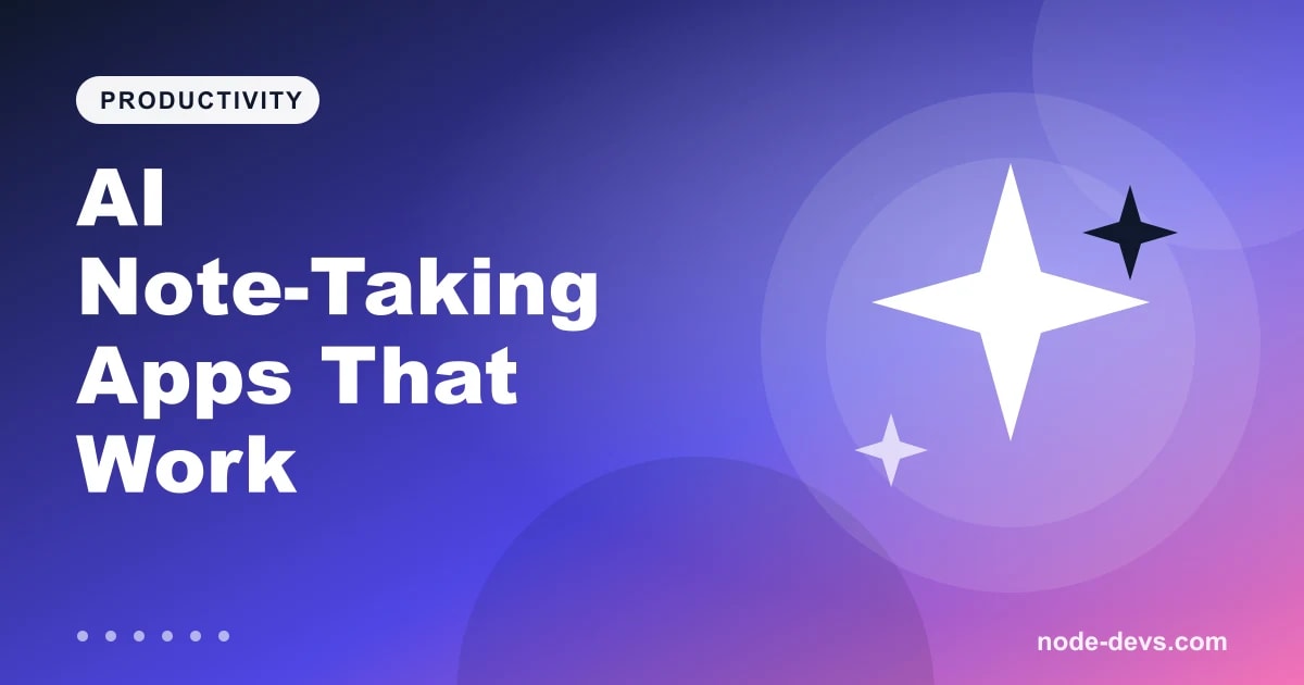 AI note-taking apps for productivity - sparkle illustration