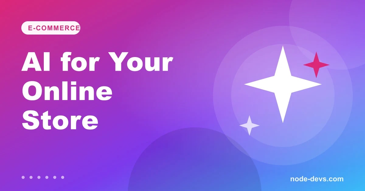 AI for e-commerce stores - sparkle illustration