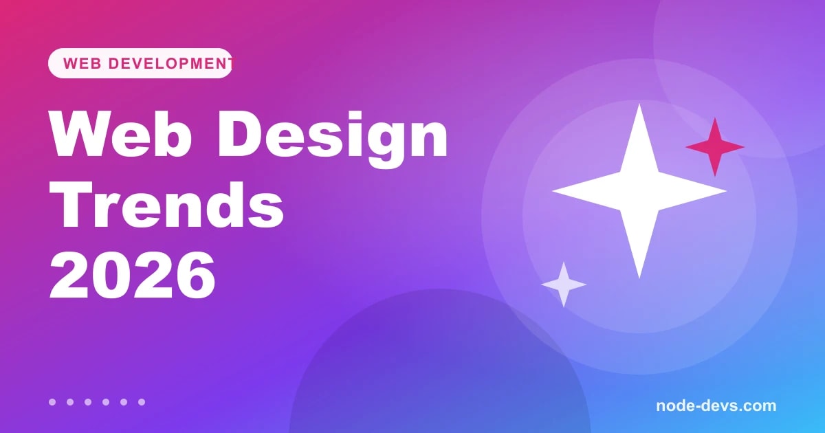 Web design trends 2026 - sparkle design illustration