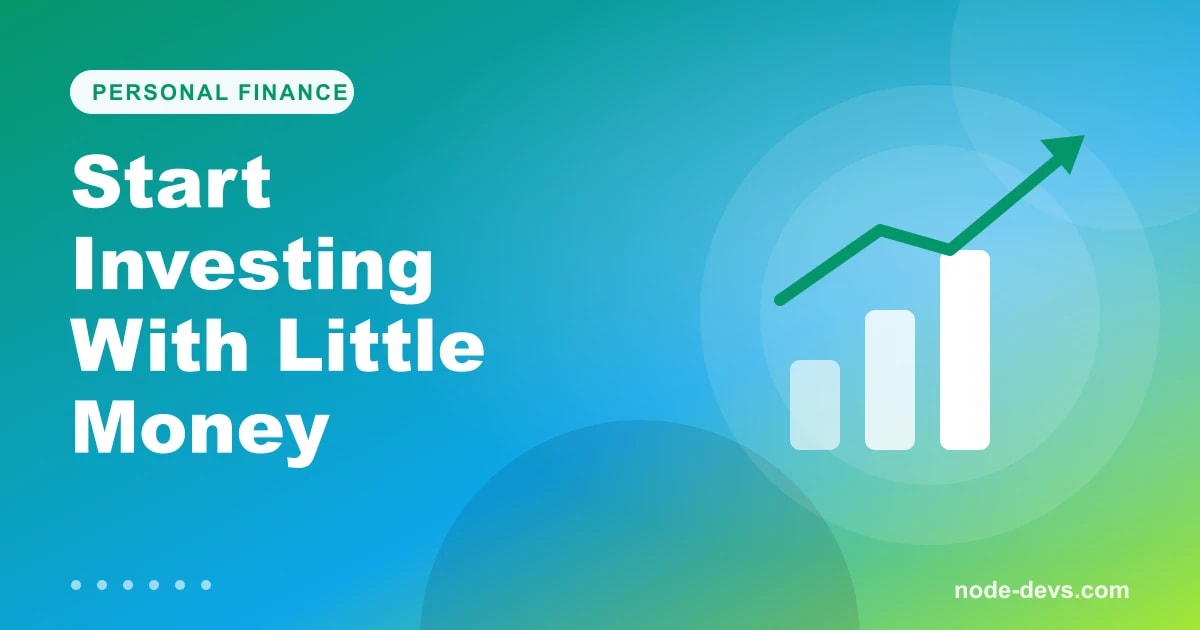 How to start investing with little money - growth chart illustration