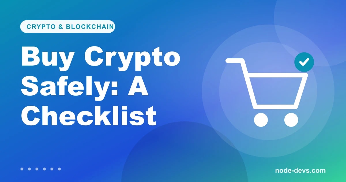 How to buy crypto safely - shopping cart illustration
