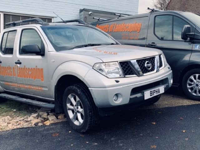 Heavy duty branded truck used for earth removals