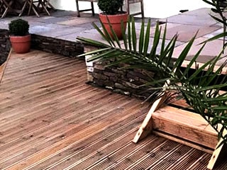 A previous project showcasing decking with steps