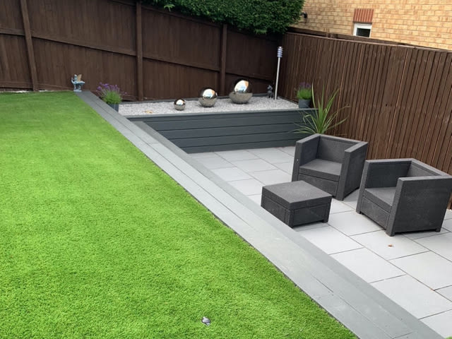 Fresh new tiered garden