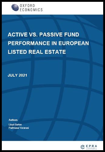 Active vs. Passive Fund Performance in European listed real estate