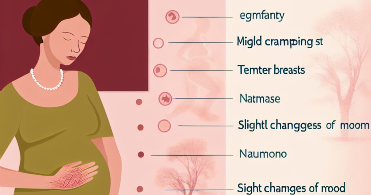 Early Pregnancy Symptoms - Understanding the First Signs
