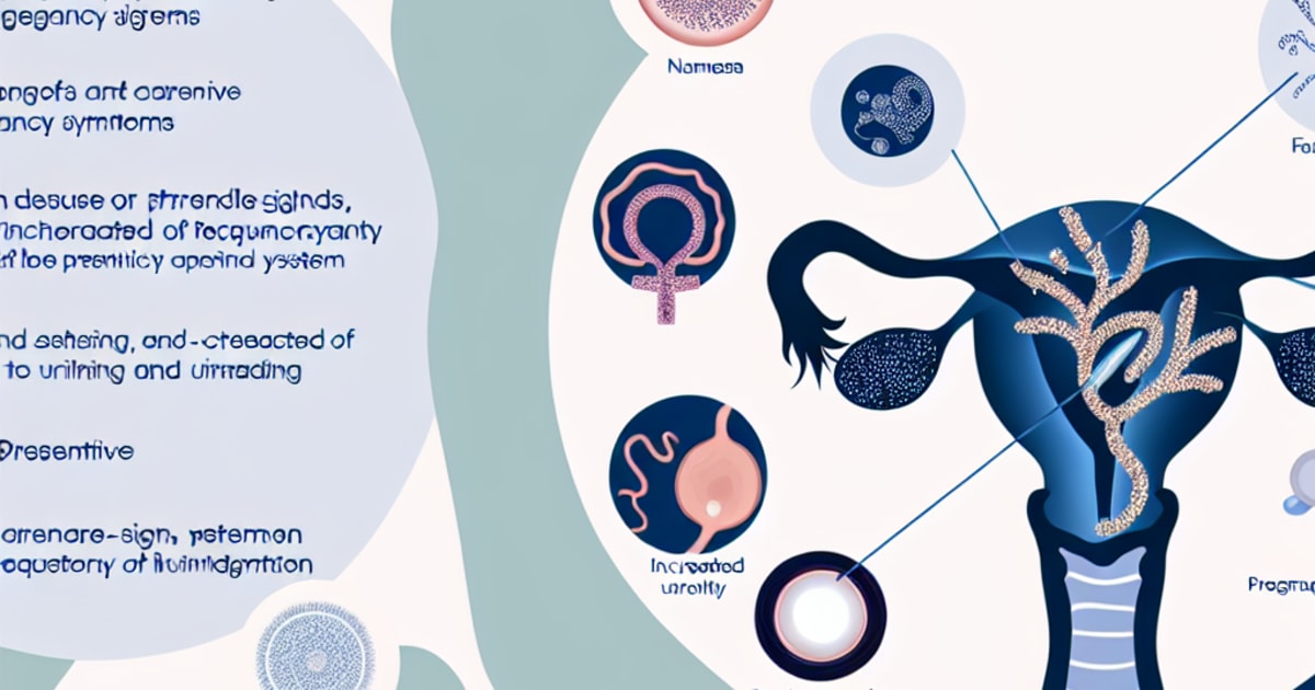 Early Pregnancy Symptoms - Recognizing the First Signs
