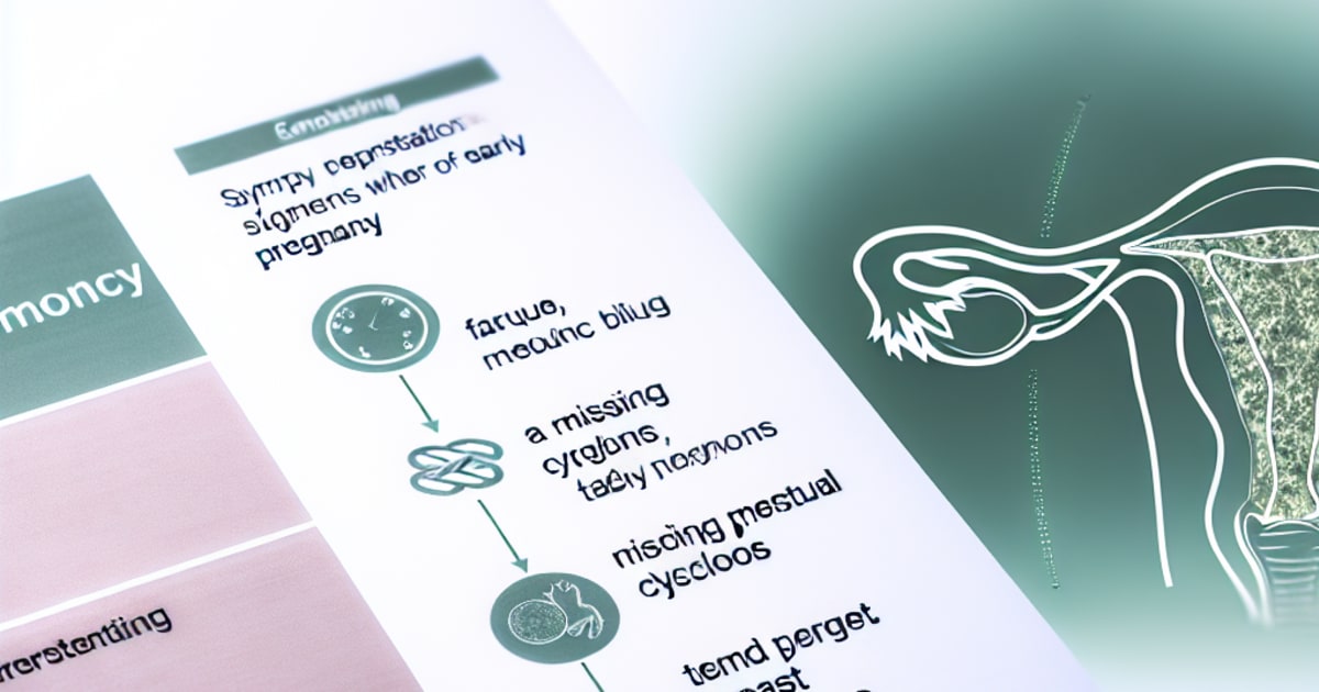 Early Pregnancy Symptoms: What to Expect