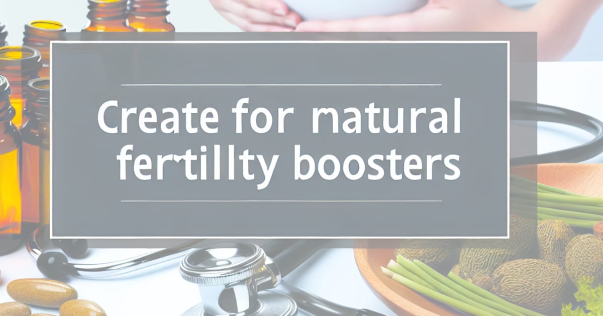 Natural Fertility Boosters - Enhance Your Fertility Naturally