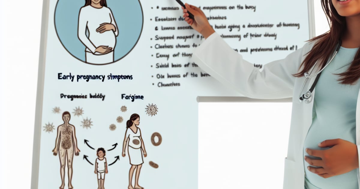 Early Pregnancy Symptoms - Understanding the First Signs
