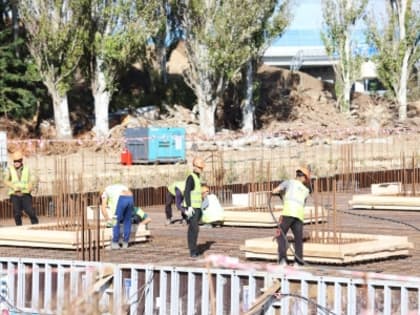 Возведение фундамента новой школы в Анапе