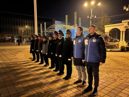 Знамя Победы реет над Каневской