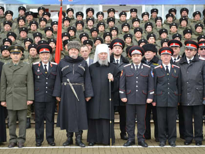 Парадный расчет Кубанского казачьего войска отправляется в Москву для участия в Параде Победы