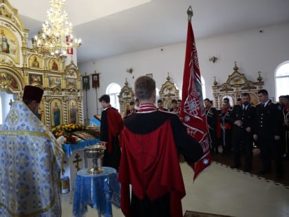 Сегодня, в день памяти Александра Невского, темрюкские студенты присягнули на верность казачеству и православию