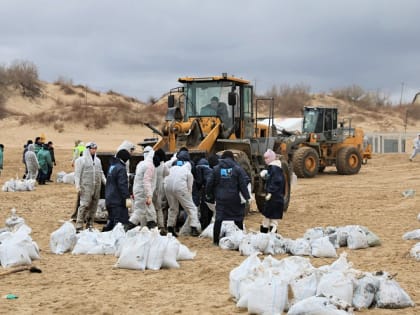 Александр Козлов и Вениамин Кондратьев осмотрели наиболее пострадавшие от выброса мазута пляжи Анапы