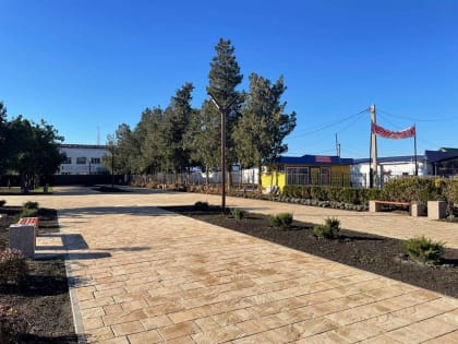 В Староминском районе благоустроили сквер по нацпроекту «Жилье и городская среда»