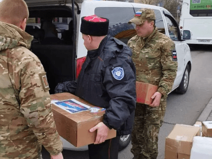 Во второй половине марта казаки Краснодарского края доставили «за ленточку» более 100 тонн гуманитарной помощи