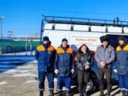 В школе № 7 было проведено показательное мероприятие аварийно – спасательной службой Староминского района «Кубань –Спас»,