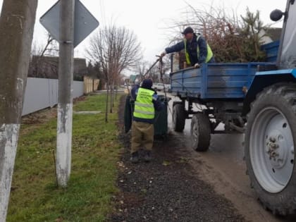 Ежедневно сотрудники МКУ «МФЦ» проводят работы по благоустройству и наведению санитарного порядка на территории города Крымска
