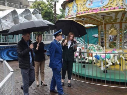 ​В Центральном районе Сочи проверили аттракционы и нашли нарушения