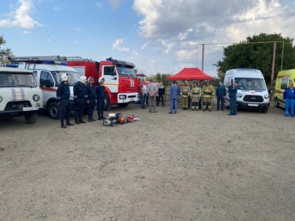 В районе провели учения по гражданской обороне
