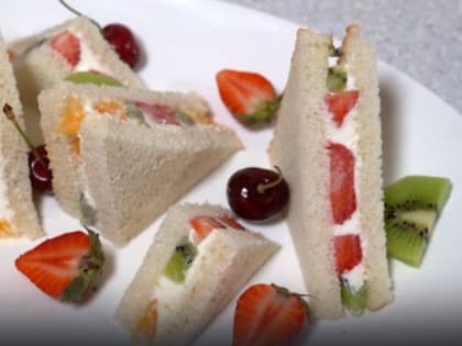 Японский фруктовый сэндвич: простой и вкусный десерт