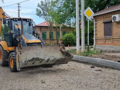 На участке ул. Таманской подготовлено основание дороги