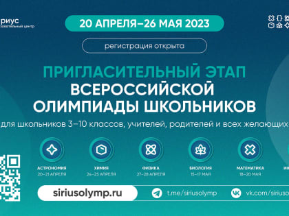 Пригласительный этап ВсОШ 2023