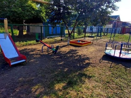 Новые детские площадки появились в Бейсугском поселении в 2022 году