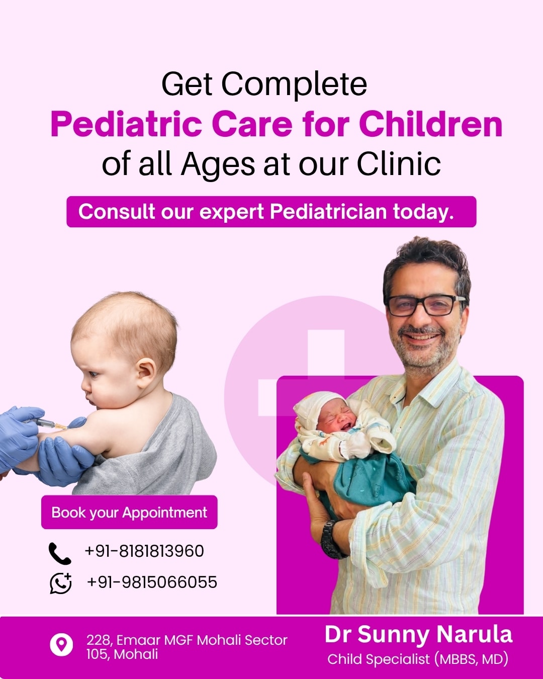 Dr Sunny Narula MBBS MD CHILD SPECIALIST  in Sahibzada Ajit Singh Nagar, Punjab, India, Punjab | PunjabsList