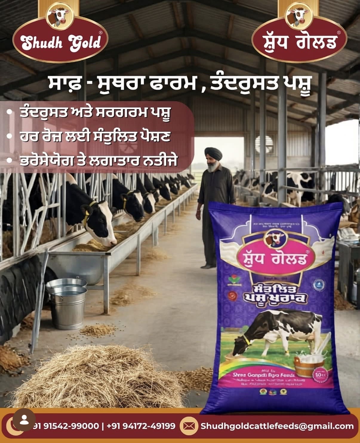 Shudh Gold cattle feed  in Ludhiana, Punjab, India, Punjab | PunjabsList