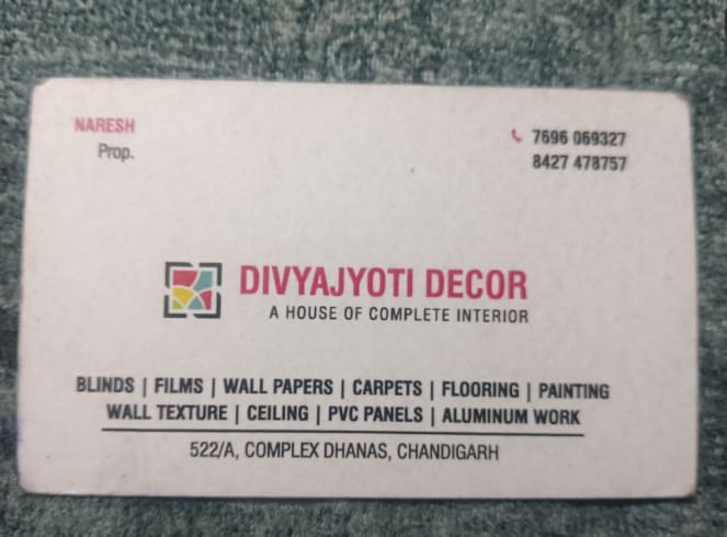 DIVYAJOT DECOR  in Chandigarh, India, Punjab | PunjabsList