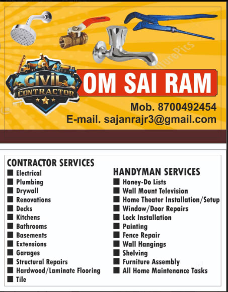 OM SAI RAM CONTRACTOR. in Chandigarh, India, Punjab | PunjabsList