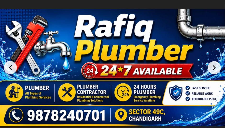 Rafiq plumber in Chandigarh, India, Punjab | PunjabsList