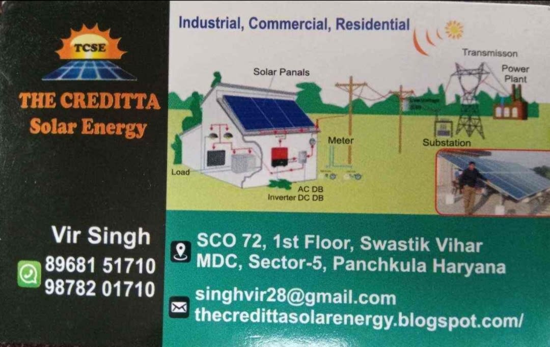 The creditta solar energy  in Panchkula, Haryana, India, Punjab | PunjabsList