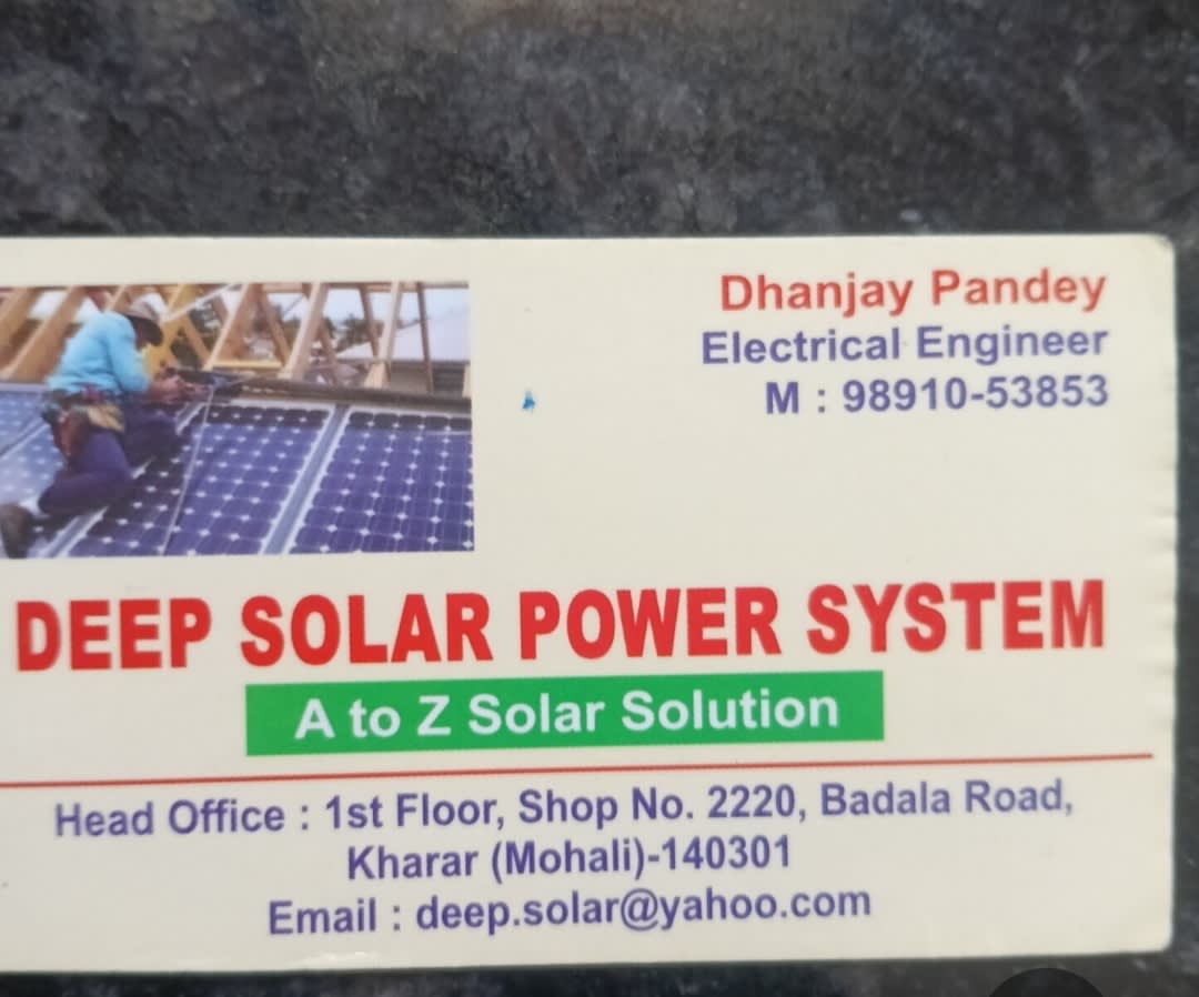 Deep Solar Power System in Kharar, Punjab 140301, India, Punjab | PunjabsList