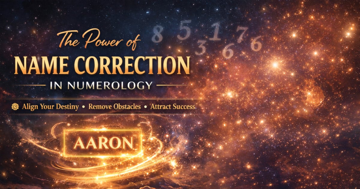 The Power of Name Correction in Numerology: How Changing Your Name Can Change Your Destiny
