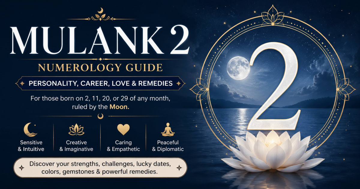 Mulank 2 Numerology: Personality, Career, Love & Remedies ⭐