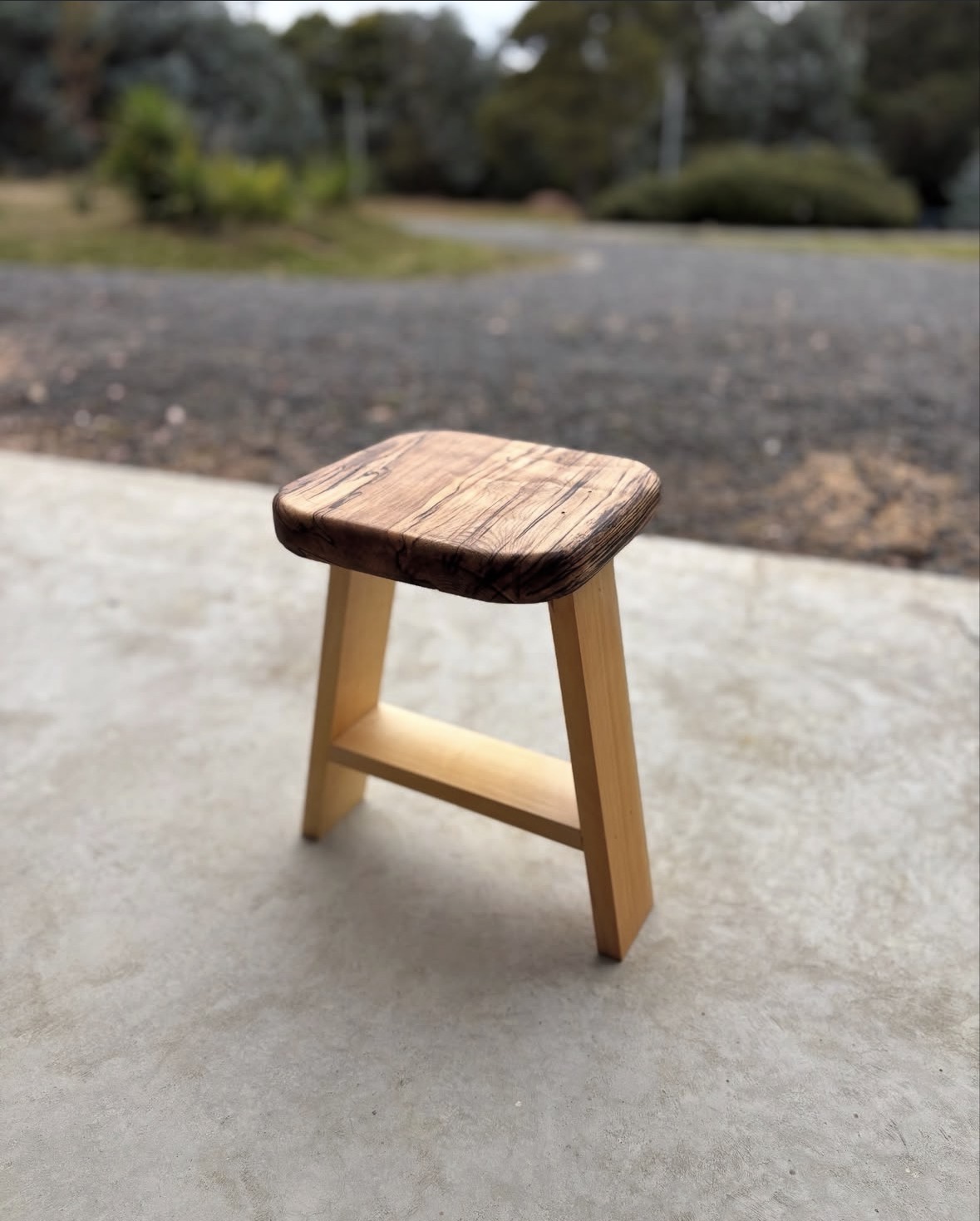 Handcrafted wooden Milk Stool