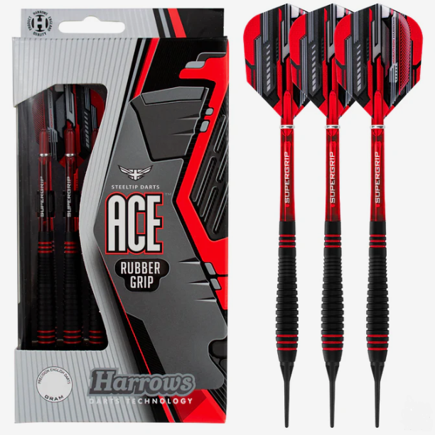 Strelice za pikado ACE RUBBER GRIP 16g