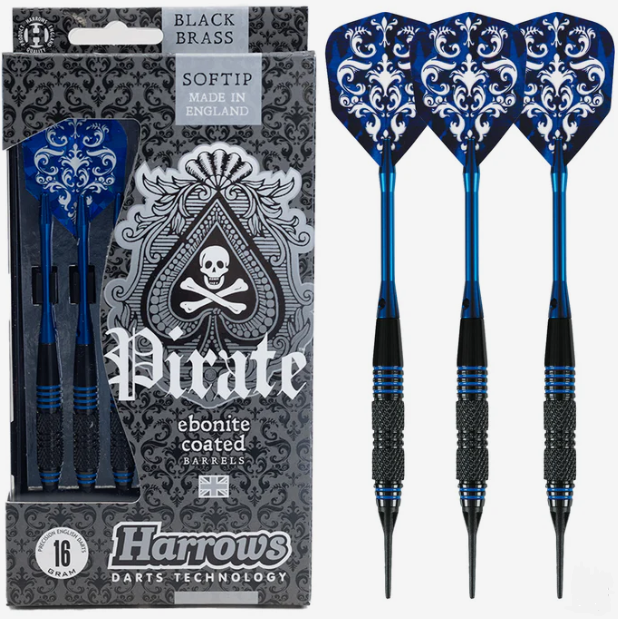 Strelice za pikado PIRATE BLUE 18g
