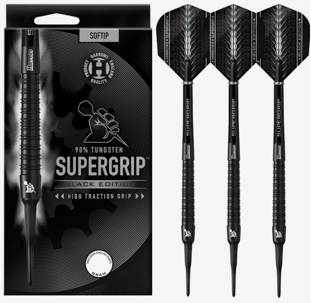 Strelice za pikado SUPERGRIP BLACK 90% 18g
